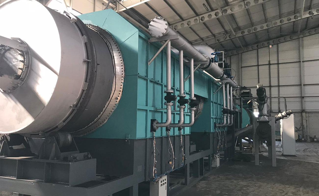 Instalación Máquina para Hacer Carbón Vegatal en Turkey
