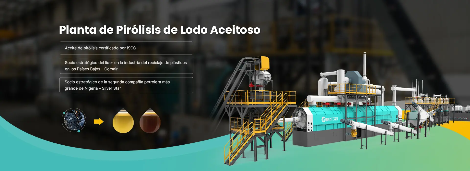 Planta de Pirólisis de Lodo Aceitoso Banner