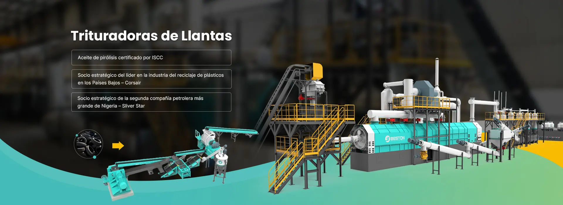 Trituradoras de Llantas Banner