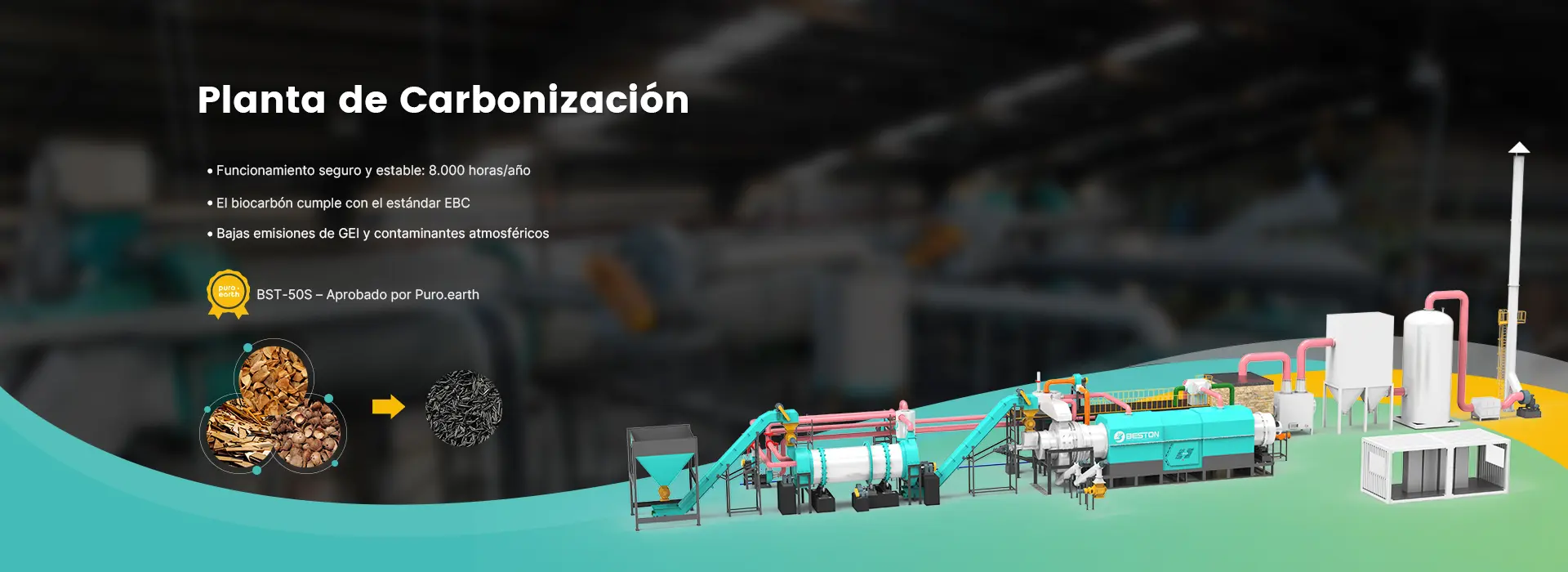 Planta de Carbonización PC Banner