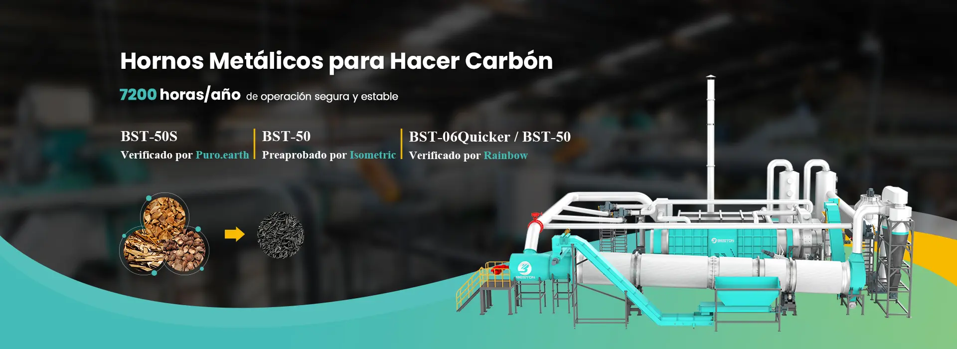 Hornos Metálicos para Hacer Carbón Banner