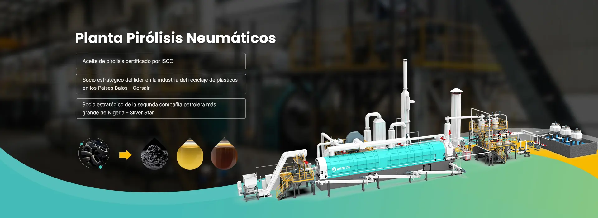 Planta Pirólisis Neumáticos Banner