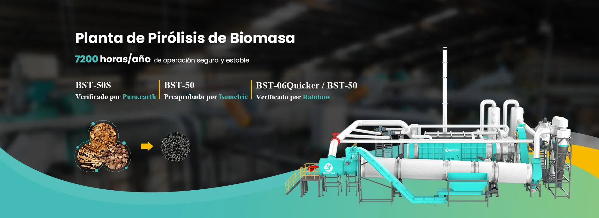 Planta de Pirólisis de Biomasa Banner
