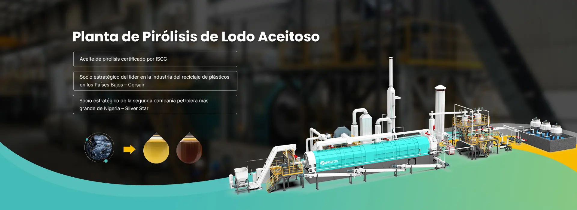 Planta de Pirólisis de Lodo Aceitoso Banner