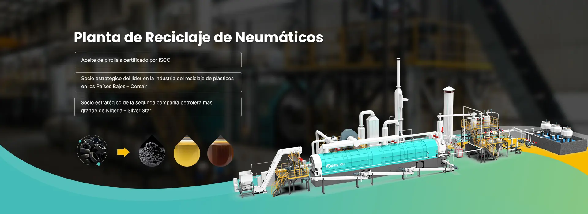Planta de Reciclaje de Neumáticos Banner