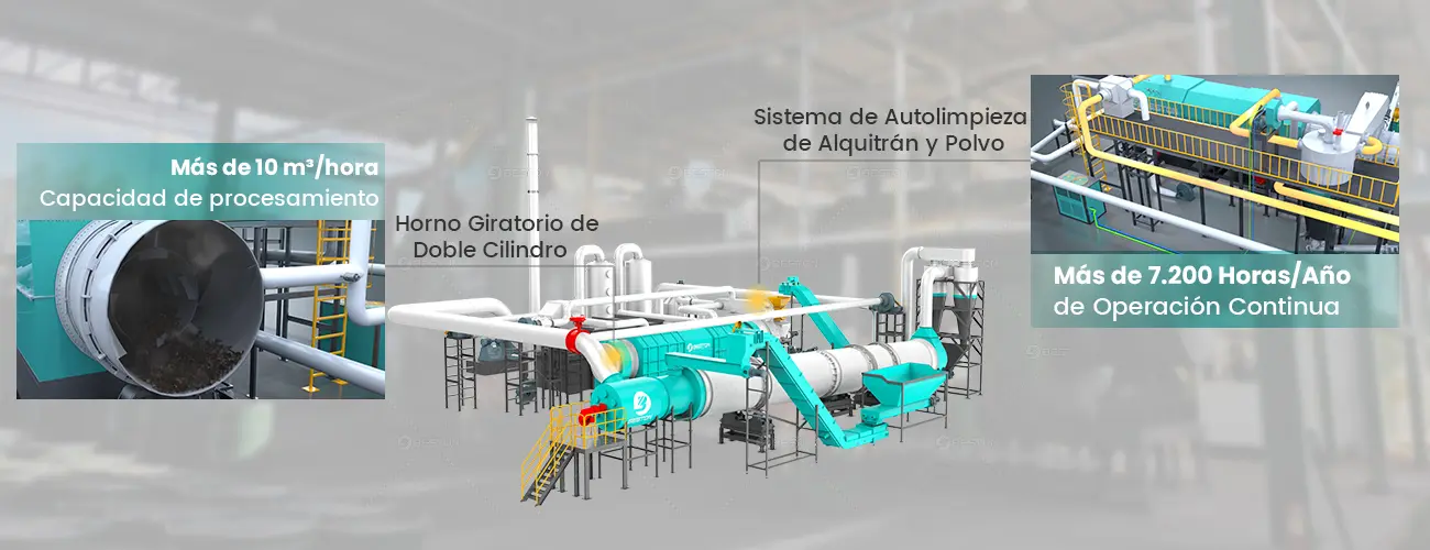 Tecnología Clave Del Horno de Carbonización BST-50S